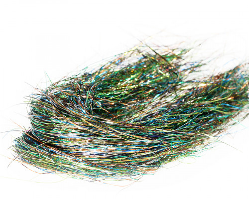 Fine 3D Tinsel Hair, Peacock UVR / 80